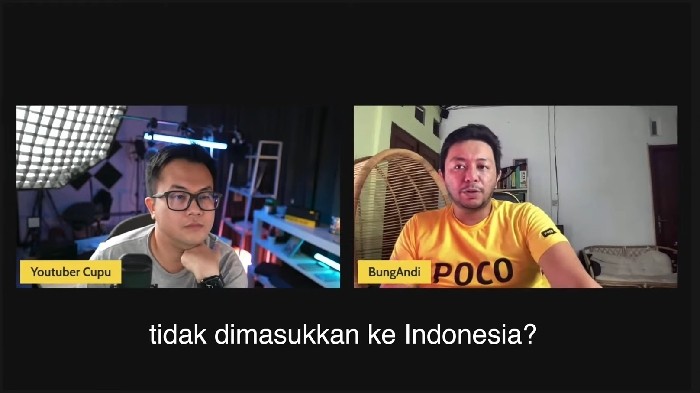 Bung Andi Mengungkapkan Alasan POCO X4 GT Tidak Masuk ke Indonesia