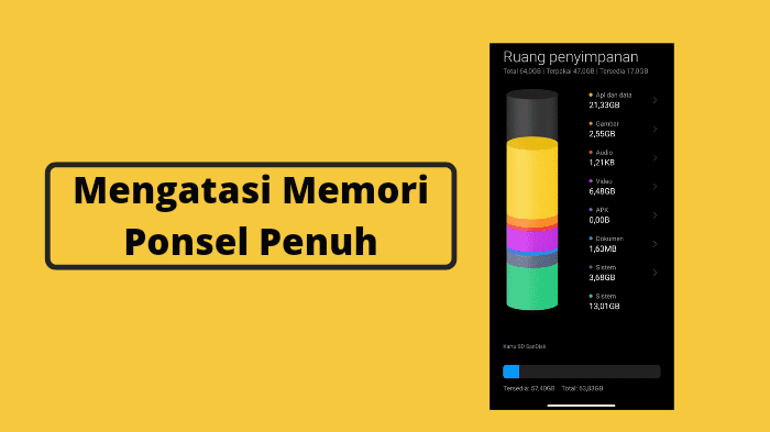 Cara Mengatasi Memori HP Penuh