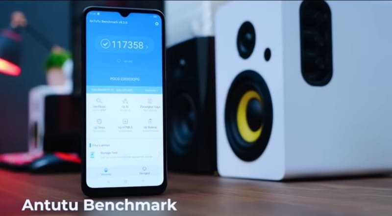 Tes AnTuTu Benchmark Poco C40 