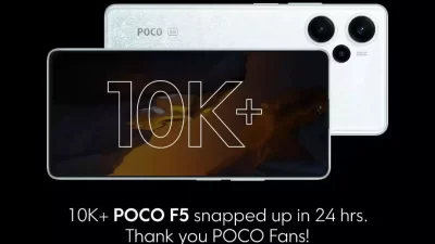 Cetak Rekor Penjualan! POCO F5 Terjual 10.000+ Unit dalam Waktu 24 Jam