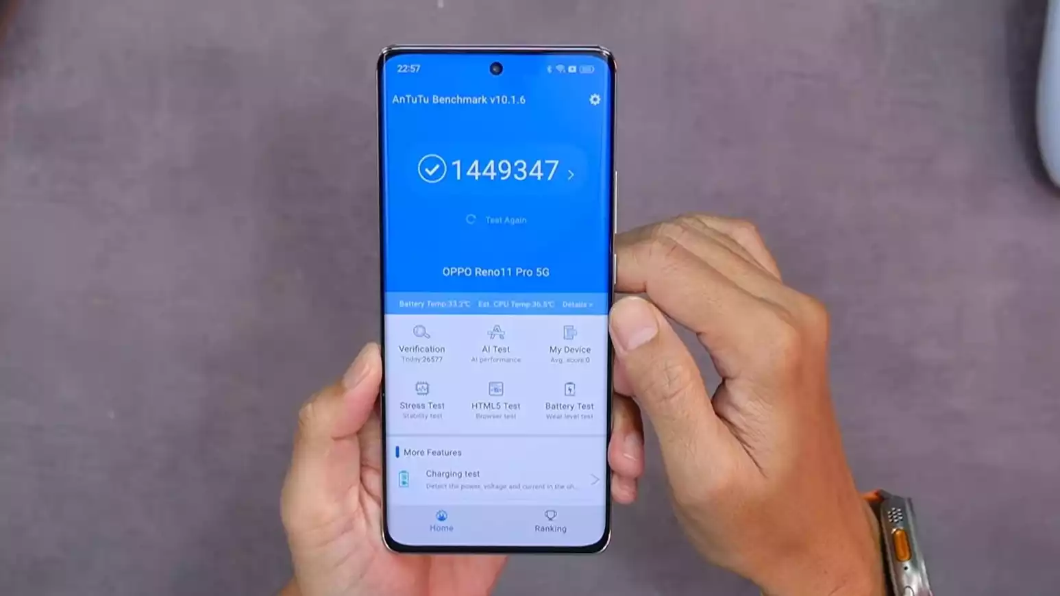 Skor AnTuTu Benchmark OPPO Reno 11 Pro 5G